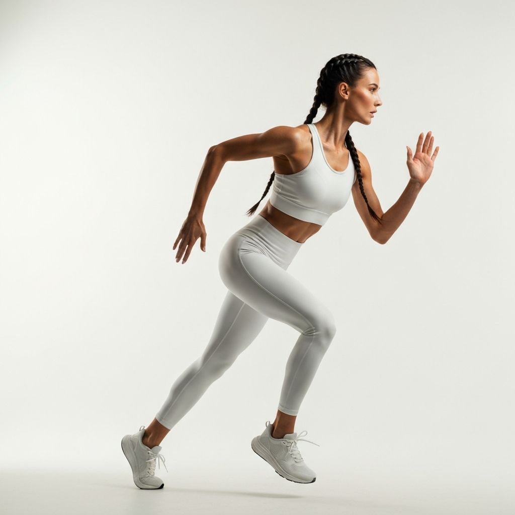 Athleisure photoshoot with AI model